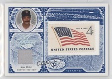 2005 Leaf Century Collection Stamps USA Flag Materials /100 Jim Rice #S-50 HOF