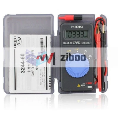 Hioki 3244-60 Card HiTester Digital Multimeter auto-ranging power saving✦Kd - Image 1 of 3