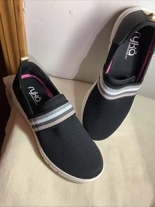 RYKA Surround Fit Women’s 8M ~HAZE Stretch Leather/Fabric Slip On Casual Shoes - Picture 1 of 22