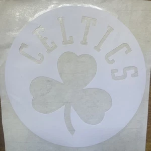 Celtics Decal/Sticker - Permanent Vinyl - 5”x5” - White - Bild 1 von 1