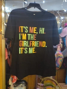 Camiseta negra talla grande 'Girlfriend' - Imagen 1 de 2