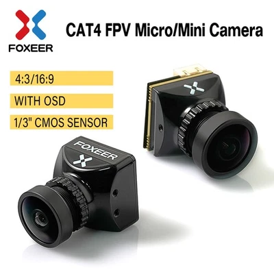 FOXEER CAT 4 FPV Kamera Micro Mini Camera 1/3" CMOS PAL/NTSC 100dB WDR 1200TVL - Bild 1 von 4