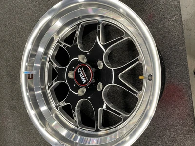 Blemished Single 18x9.5 Black Milled Wheel Weld Racing Solana S110 5x5  0 - Image 1 of 2