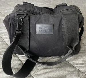 Dagne Dover Landon Neoprene Carryall Duffle Bag Small Navy Black Onyx - Picture 1 of 15