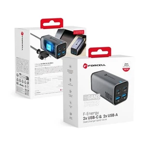 Forcell Caricabatterie Vt-49 100w 2x Usb-c Usb Per Samsung Galaxy Note20 5g N981 - Foto 1 di 7