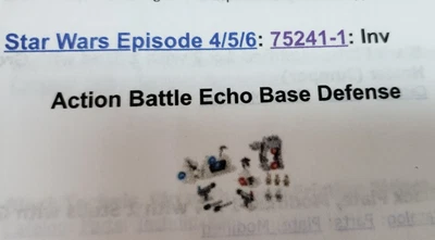 Lego Star Wars: Action Battle Echo Base Defense (75241) Pré-próprio, Completo sem figo - Imagem 1 de 4