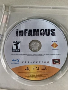Infamous Collection (Sony, PS3) DISC ONLY In Generic Case Tested MINT - Picture 1 of 7