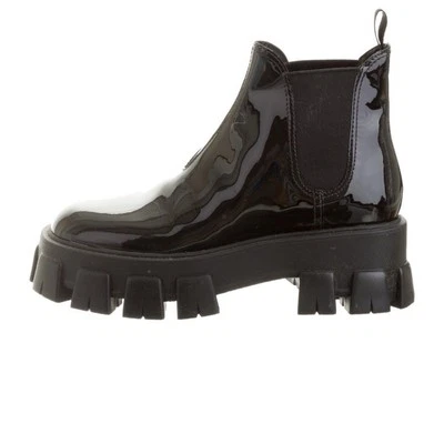 Botas Chelsea PRADA 2019 Monolith charol EE. UU. 8 UE 38 en negro Foto 1 de 4