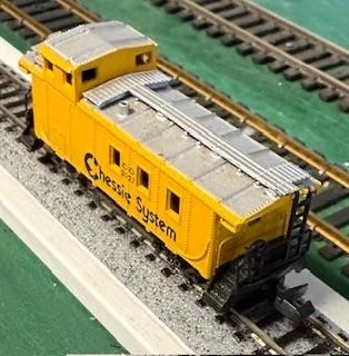 N Scale Bachmann Chessie System cupola (C&O) caboose with Rapido couplers - Image 1 of 1