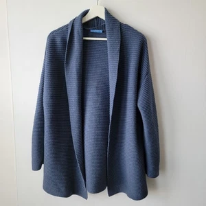 J.mclaughlin womens Ribbed Knit Open Front Cardigan Sweater size M cozy - Picture 1 of 7