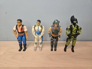 4 Vintage G. I. Joe ARAH Red Dog, Dodger, Countdown, Nunchuck Figuren GI Joe Lot - Bild 1 von 2