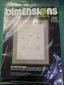 KIT DE PUNTADA PARA MECHAR VELAS "FIELTRO CON EL CORAZÓN" DIMENSIONES #4113 NUEVO - Imagen 1 de 2