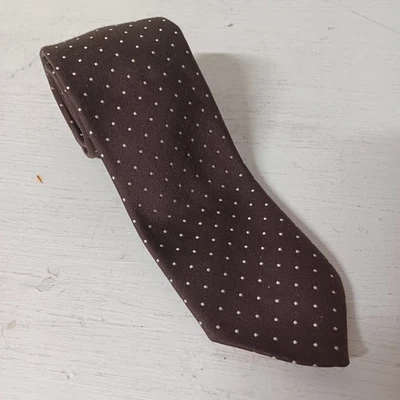 Gravata masculina vintage Damon marrom 55" designer 3" estreita - Imagem 1 de 3