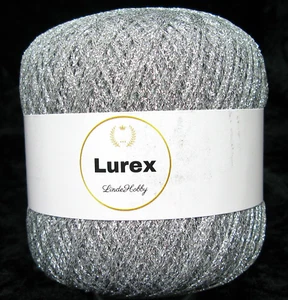 1 Knäul Lurex-Garn Glitzergarn  Farbe silber - Bild 1 von 2