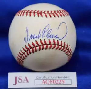 Frank Robinson JSA COA American League Signed Baseball Autographed - Picture 1 of 2