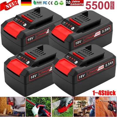 1- 4 Stück Ersatzakku Für Einhell Akku 18V 5.5Ah Lithium POWER X-CHANGE PXC Tool - Bild 1 von 4