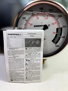 Enerpac Manometro Idraulico 10.000 PSI / 700 Bar Riempito di Glicerina - Foto 1 di 4