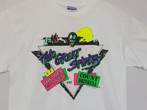 Vintage Hiram Walker Count DRINKULA Dracula Shirt Gr. M Einzelnaht Halloween (ZT) - Bild 1 von 9