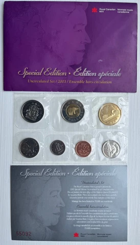 CANADA 2003 W Winnipeg Uncirculated Royal Canadian Mint Prooflike Set Proof Like Cover
