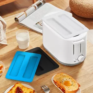 Silicone Toaster Cover 15.8x10.4x1.2cm Soft Flexible Reusable Bread Maker Lid - Picture 1 of 38