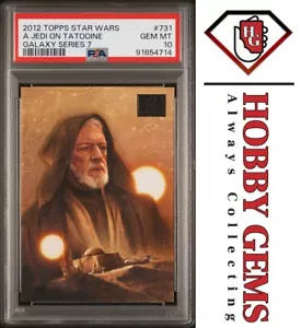 OBI-WAN KENOBI PSA 10 2012 Topps Star Wars Galaxy Series 7 A Jedi #731 - Picture 1 of 2