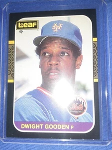 1987 Leaf Dwight Gooden #84 NEW YORK Mets FREE SHIPPING MVP HOF LEGEND - Picture 1 of 1