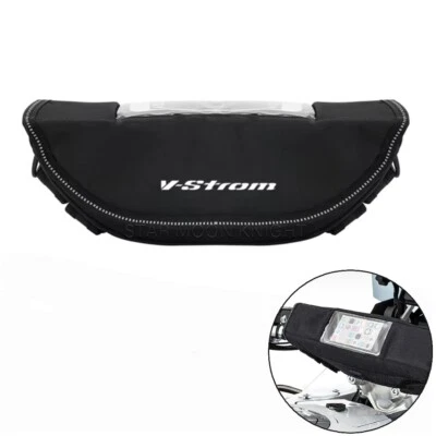 Handlebar Tool Bag Waterproof Phone Storage For Suzuki Vstrom 800DE DL650 DL1000 - Image 1 of 4