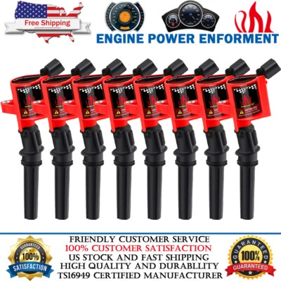 8 Pack Ignition Coils For Mercury Mountaineer Grand Marquis 4.6L 2004-2008 DG508 - Image 1 of 4