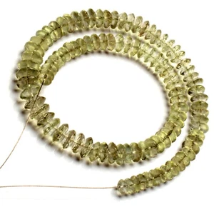Amatista verde natural prasiolita 6 a 9 mm cuentas facetadas corte alemán hilo de 14" - Imagen 1 de 12