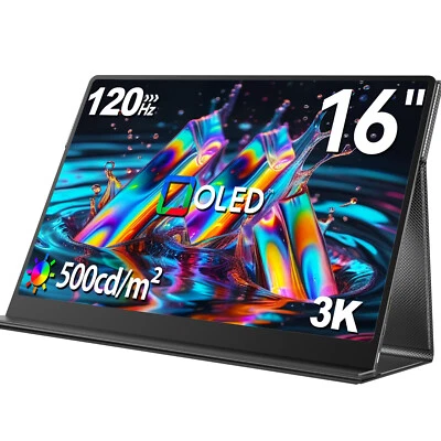 Used | 16” Portable Monitor OLED 2880x1800 Laptop Monitor 120Hz Gaming Monitor - Image 1 of 4