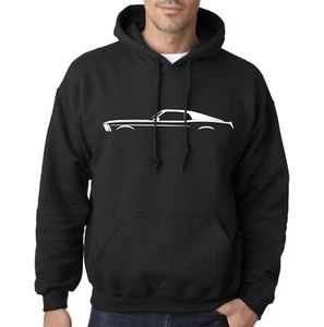 Ford Mustang Silhouette 1969 sudadera con capucha rendimiento de carreras Boss 302 muscle car - Imagen 1 de 2
