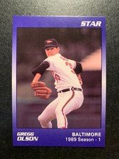 Gregg Olson  1990 Star Co. 1989 Season 1 Card #5 of 11 Baltimore Orioles