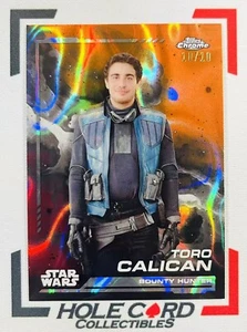 TORO CALICAN 2024 Topps Chrome Star Wars #50 Mustafar Lava Refractor 10/10 - Picture 1 of 4