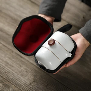 Juego de tazas y juegos de té de cerámica de emberscerámica juego de té chino Gongfu tetera exterior - Imagen 1 de 13