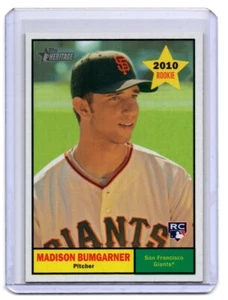 ⚾2010 TOPPS HERITAGE MADISON BUMGARNER #161 RC - NEAR MINT⚾ - Picture 1 of 1