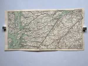 Antique map Portree to Inverness to Braemar Scotland 1915 - Picture 1 of 4