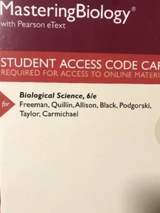 MasteringBiology with Pearson EText Access Card for Biological Science 6th  - Bild 1 von 2