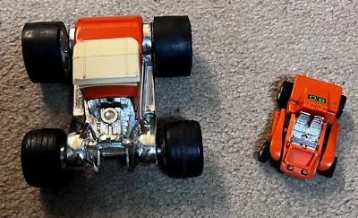 Transformer vintage con pegatinas Megatron y coche Hot Rod Foto 1 de 4