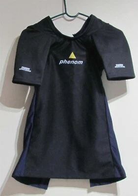 Camisa de Banco Inzer 2 Capas PHENOM 52 Negra y Azul Espalda Abierta/Sin Correas (NUEVA) Foto 1 de 4