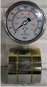 WIKA Dual Scale 1000/6800 psi/kpa Flow Line Pressure - New ( High Pressure ) - Picture 1 of 3