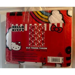 Hello Kitty Rainbows Twin Silk Touch Throw Blanket 60"x80" - Picture 1 of 2