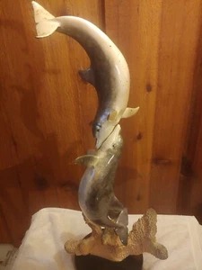 Robert Wyland "Dolphin Touch" Bronze Sculpture Artist Proof - Picture 1 of 6