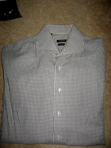 Camisa de vestir para hombre marrón a cuadros SUITSUPPLY 40 15,5 mediana - Imagen 1 de 1