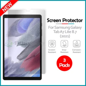 3-Pack LCD Clear HD Screen Protector for Samsung Galaxy Tab A7 Lite 8.7 (2021) - Picture 1 of 4