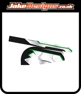 FLORAL GREEN CHAIN GUARD AUFKLEBER KIT PASSEND ZU UNSEREM KOMPLETTEN KART KIT - JakeDesigns - Bild 1 von 1