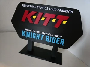 Knight Rider KITT Deko Schild Universal Studios 3D Druck - Bild 1 von 3