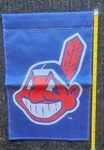 Cleveland Guardians Indians Chief Wahoo Single Sided Garden Flag - Picture 1 of 1