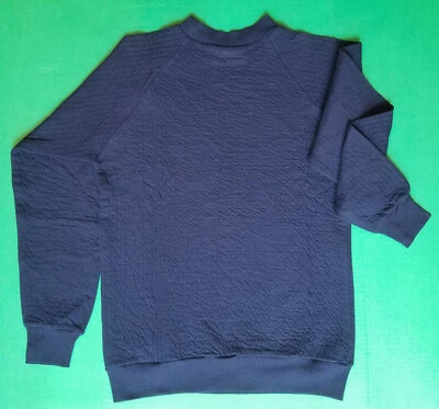 Sudadera Valentino Sport Unisex Azul Marino Algodón L/S Hecha en Italia Talla S Foto 1 de 4