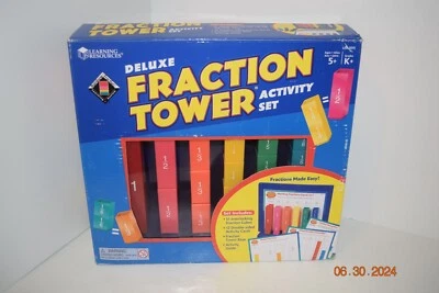 Learning Resources Deluxe Fraction Tower - Excellent Learning Kit for Fractions - Image 1 of 4