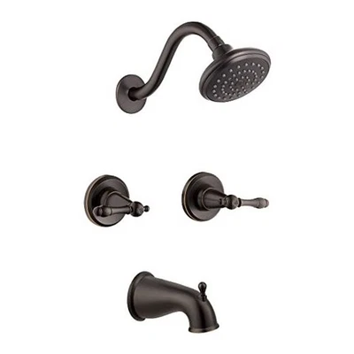  523472 Borde de baño y ducha Oakmont clásico con bronce frotado con aceite individual Foto 1 de 4